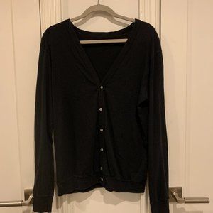 American Apparel Black Cardigan - Size Small